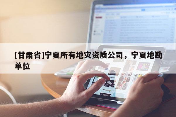 [甘肅省]寧夏所有地災(zāi)資質(zhì)公司，寧夏地勘單位