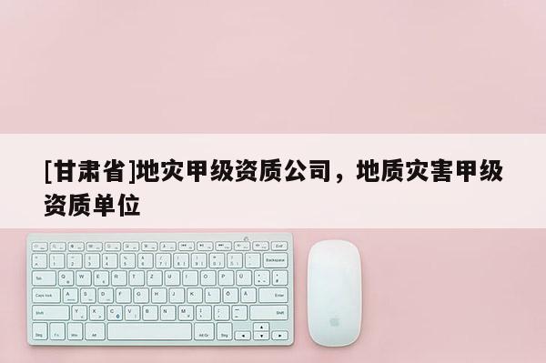 [甘肅省]地災(zāi)甲級資質(zhì)公司，地質(zhì)災(zāi)害甲級資質(zhì)單位