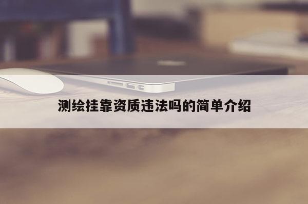 測繪掛靠資質(zhì)違法嗎的簡單介紹