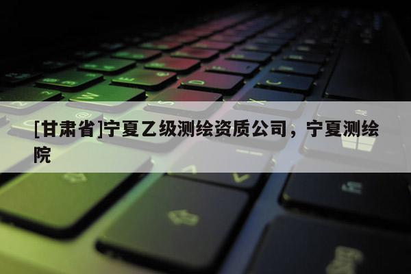 [甘肅省]寧夏乙級測繪資質(zhì)公司，寧夏測繪院